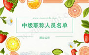 河北省中级职称通过人员名单公示,中级工程师评审公示,中级职称公示