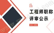 工程师职称评审公示