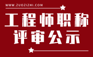 工程师职称评审公示