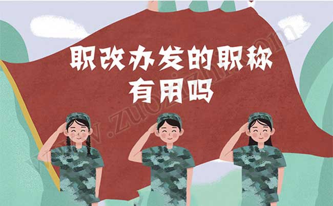 职改办发的职称有用吗