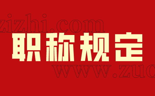职称规定