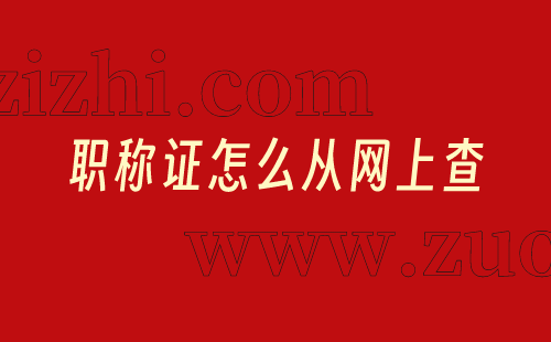 职称证查