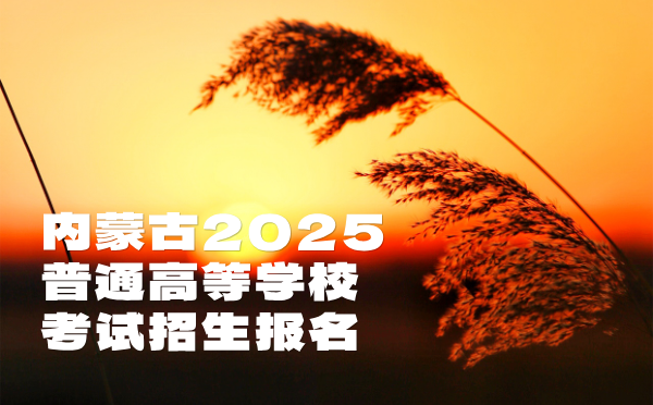 内蒙古2025普通高等学校考试招生报名