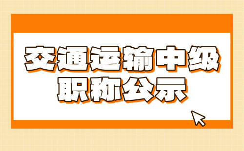交通运输职称公示
