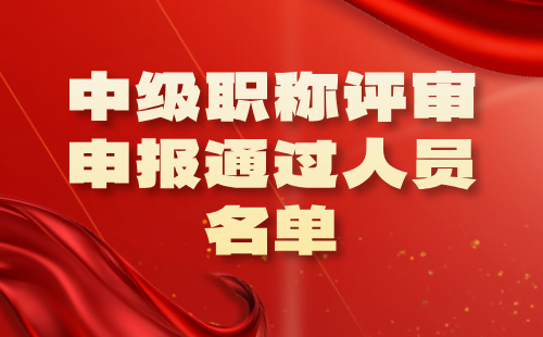 职称评审申报