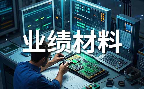 职称业绩证明材料范本