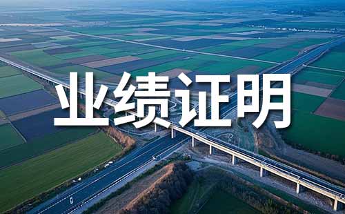 职称业绩证明材料