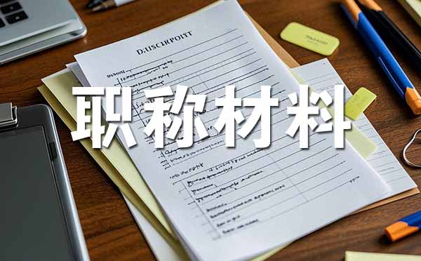 定州中级职称评审需要准备哪些材料