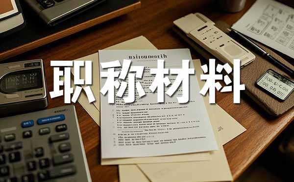 中级职称评审需要准备哪些材料