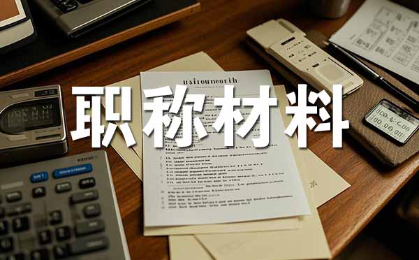 邯郸中级职称评审需要准备哪些材料