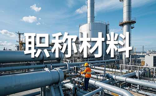 职称评定材料