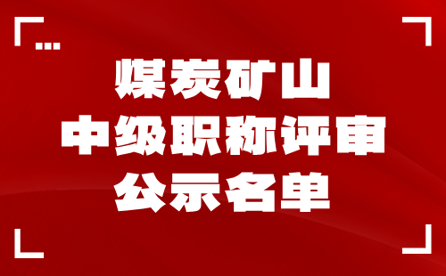 中级职称评审公示名单