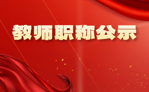 教师职称公示