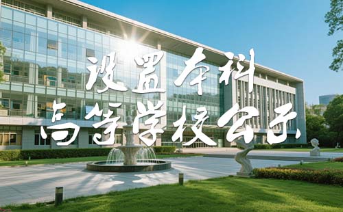 本科高等学校公示